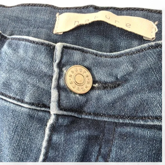 Nature Womens Skinny Jeans Dark Wash Stretch Denim Blue Size 11/29 - Picture 5 of 11